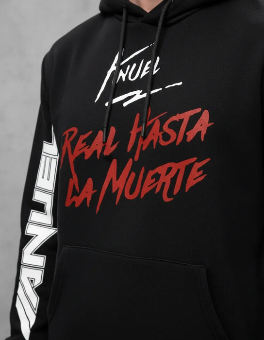 Sudadera con capucha para hombre con Estampado Anuel, Real Hasta La Muerte - Quierox - Tienda Online