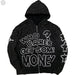 Sudadera con capucha y cremallera con estampado de letras llamativas Y2K para mujer y hombre - Quierox - Tienda Online