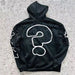 Sudadera con capucha y cremallera con estampado de letras llamativas Y2K para mujer y hombre - Quierox - Tienda Online