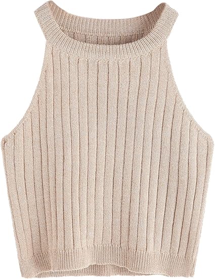 Suéter básico de punto acanalado para mujer - Quierox - Tienda Online