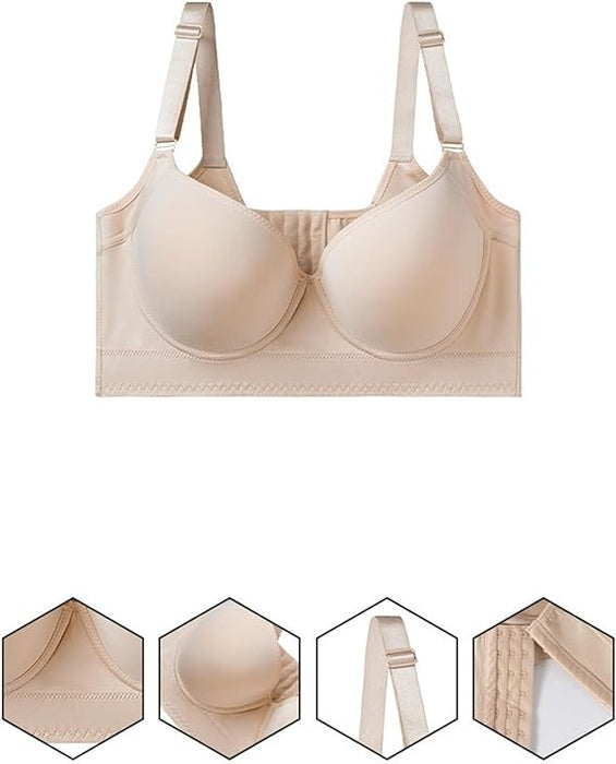 Sujetador de copa profunda para mujer, cobertura completa de la espalda - Quierox - Tienda Online
