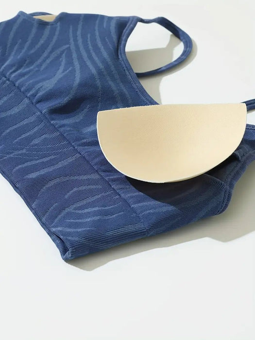 Sujetador deportivo con estampado de ondas - Quierox - Tienda Online