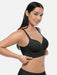 Sujetador negro con aros, efecto push - up, moldeador - Quierox - Tienda Online