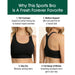 Sujetadores deportivos Fruit of the Loom de impacto medio para mujer (pack de 2) sin relleno - Quierox - Tienda Online