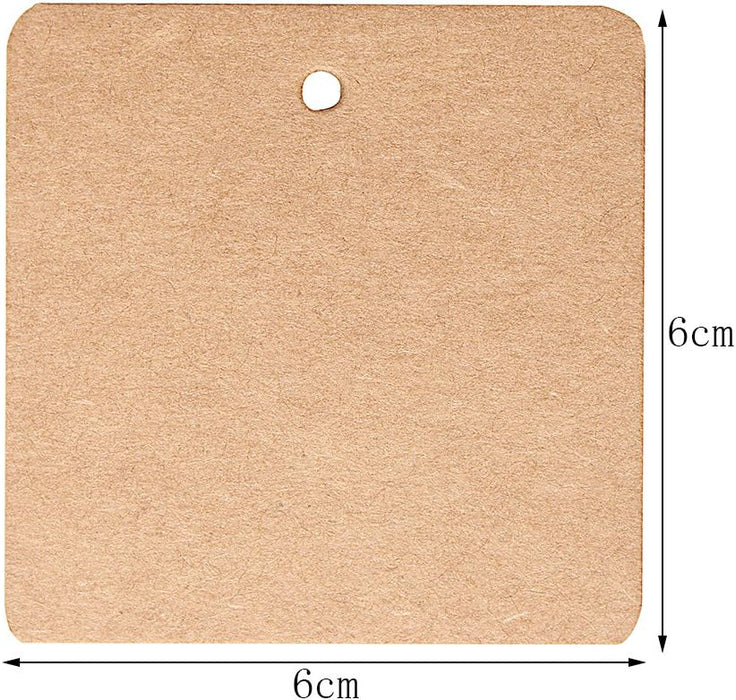 SUMAJU 100 Etiquetas de Regalo de Papel Kraft - Quierox - Tienda Online