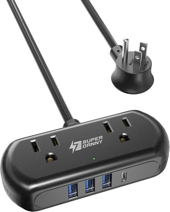 SUPERDANNY Mini Regleta de alimentación con USB - Quierox - Tienda Online