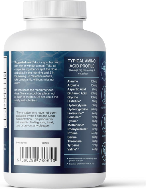 Suplemento de colágeno marino CORREXIKO - 1800 mg de péptidos de colágeno hidrolizado 120 cápsulas (suministro para 30 días) - Quierox - Tienda Online