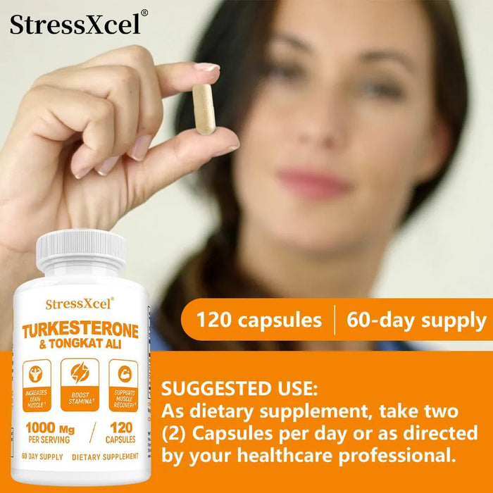 Suplemento Del Complejo Stressxcel Motherwort + Tongkat Ali - Quierox - Tienda Online