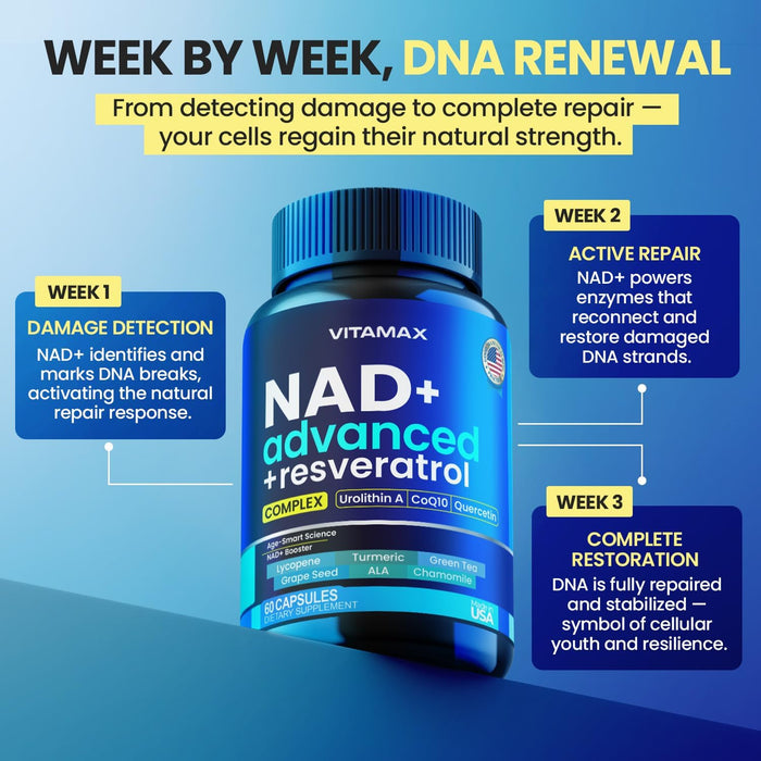 Suplemento liposomal NAD+ extra fuerte | Urolitina A - Quierox - Tienda Online