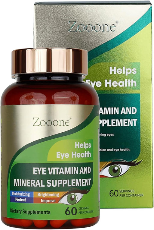 Suplemento nutricional de 60 vitaminas para ojos de luteína para salud macular, para ojos secos - Quierox - Tienda Online