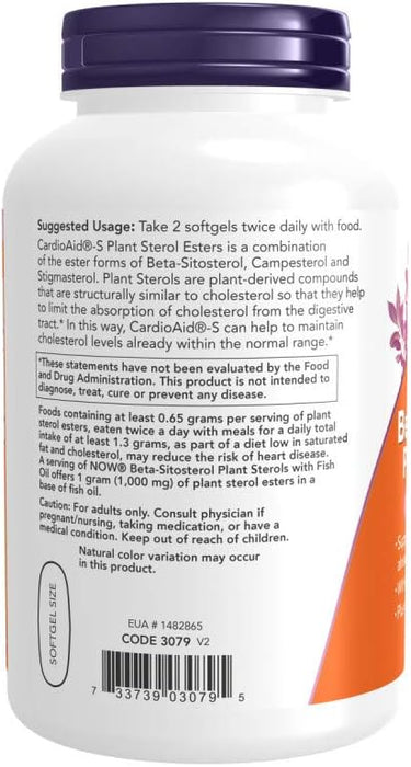 Suplementos de NOW Foods, esteroles vegetales de beta - sitosterol - Quierox - Tienda Online