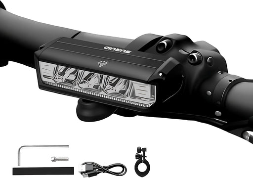Suruid Luz LED súper brillante para bicicleta recargable USB - Quierox - Tienda Online