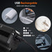 Suruid Luz LED súper brillante para bicicleta recargable USB - Quierox - Tienda Online