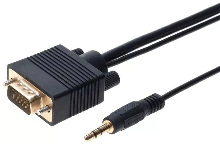 SVGA Super VGA Audio 3,5 mm cable macho 3 6 pies 30 pies - Quierox - Tienda Online