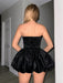 Sweetina Vestido mini ajustado con escote bandeau, con lazo y estampado floral - Quierox - Tienda Online