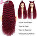Swupod Peluca roja con ondas con malla frontal 13X4 de 250% de densidad y 26 pulgadas - Quierox - Tienda Online
