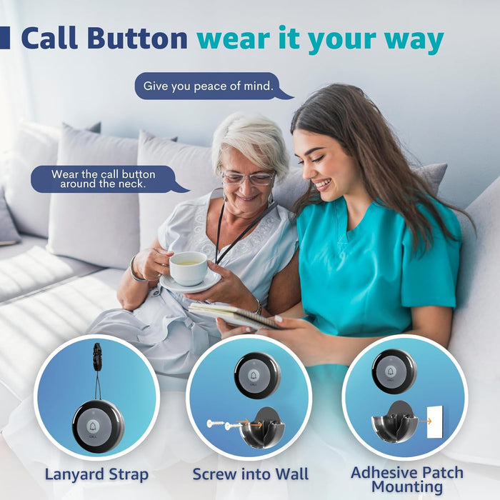 SYNLETT Sistema de llamadas inalámbricas, sistema de llamada de enfermera - Quierox - Tienda Online