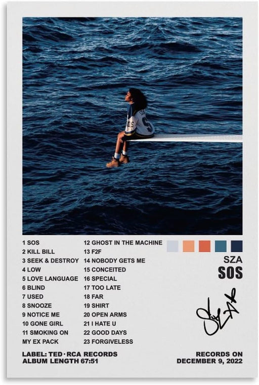 Sza - Póster listo para colgar, portada de álbum, portadas de álbumes, vintage - Quierox - Tienda Online