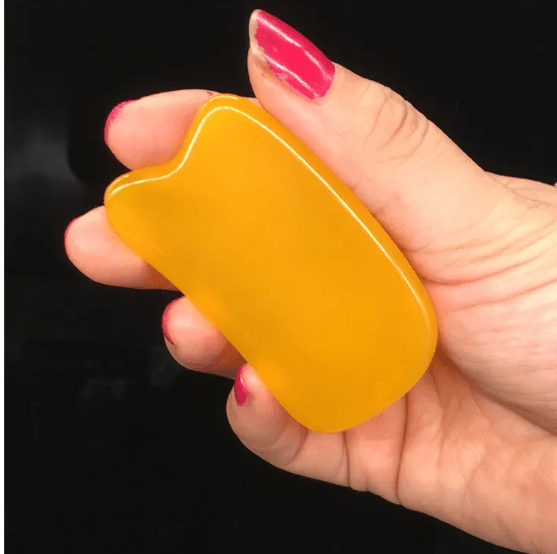 Tabla de masaje Gua Sha de resina, punto de acupuntura, cera de abejas - Quierox - Tienda Online