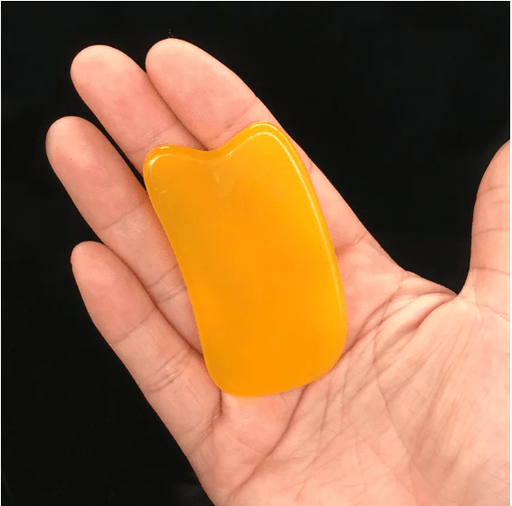 Tabla de masaje Gua Sha de resina, punto de acupuntura, cera de abejas - Quierox - Tienda Online