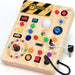Tablero de actividades con interruptores de luz LED, juguetes Montessori para niños de 1, 2, 3 años - Quierox - Tienda Online