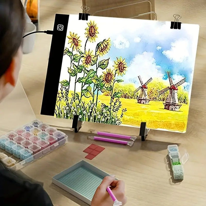 Tablero de Arte Acrílico con Brillo Ajustable Alimentado por USB - Quierox - Tienda Online