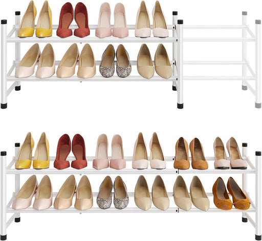 Tajsoon Zapatero expandible para armario de 2 niveles, 28 - 41 pulgadas,ajustable y apilable - Quierox - Tienda Online