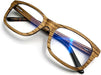 TAKEMOTO Lentes de resina real con bloqueo de luz azul de madera de tamaño XXL - Quierox - Tienda Online