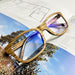 TAKEMOTO Lentes de resina real con bloqueo de luz azul de madera de tamaño XXL - Quierox - Tienda Online
