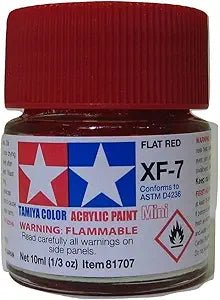 TAMXF7 81707 Acrílico Mini XF7 Plano Rojo 10ml - Quierox - Tienda Online