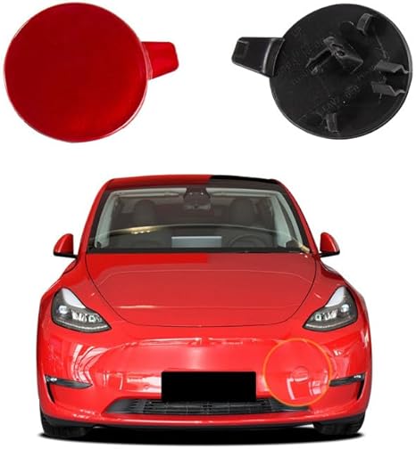 Tapa de gancho de remolque para parachoques delantero y trasero de Tesla Model Y, 1 pieza - Quierox - Tienda Online