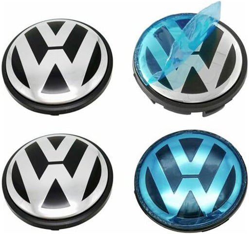 Tapacubos centrales para rueda VW Volkswagen Beetle Golf Polo 3B7601171 (4 pcs) 65 mm - Quierox - Tienda Online