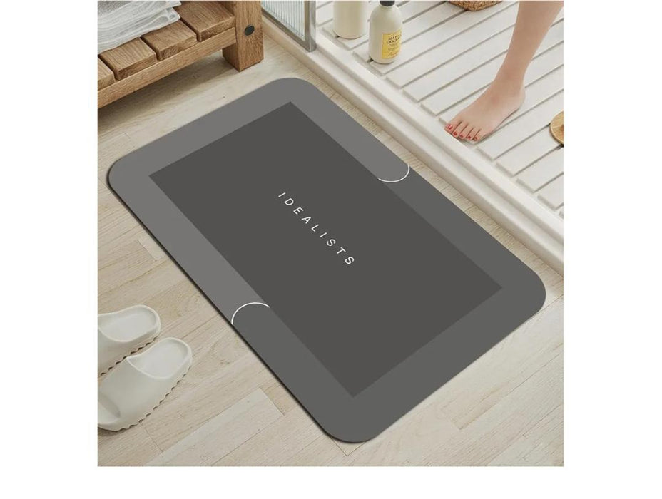 Tapete de baño, súper absorbente, antideslizante, con parte trasera de goma - Quierox - Tienda Online