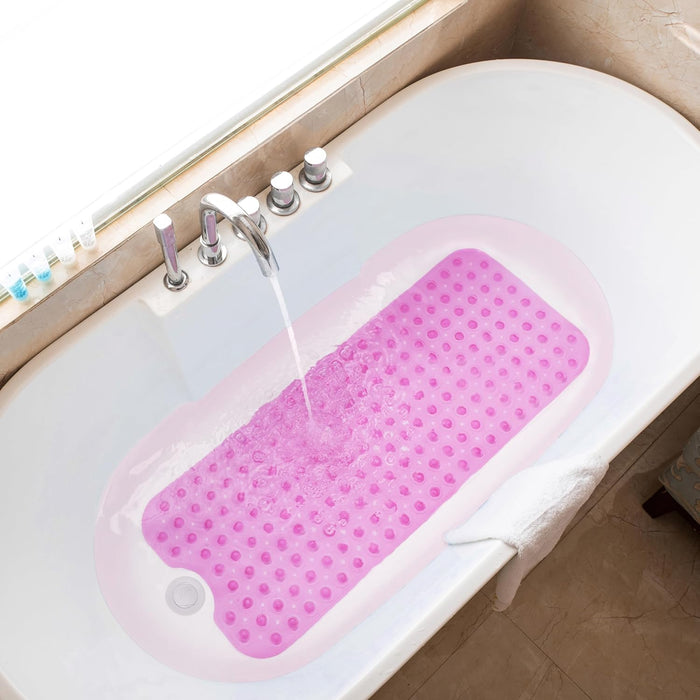Tapete para Bañera de Ducha Antideslizantes, Extra Largo, Sin BPA para Niños - Quierox - Tienda Online