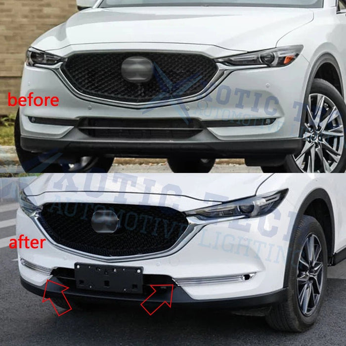 Tapicería de bisel de luz antiniebla delantera cromada para Mazda CX - 5 2017 - 2021, un par - Quierox - Tienda Online