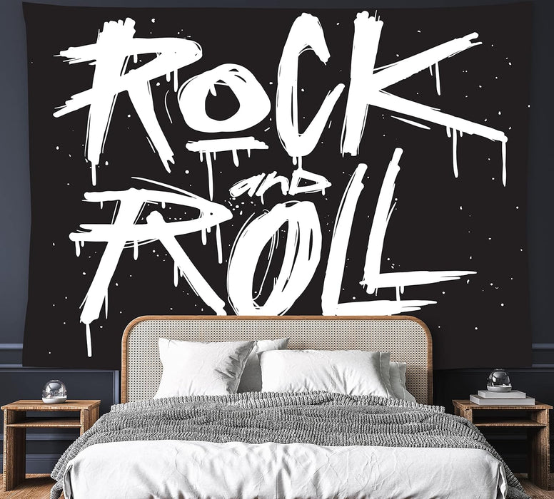 Tapiz de rock and roll feelacle de 152 x 101 cm, ideal para colgar en la pared - Quierox - Tienda Online