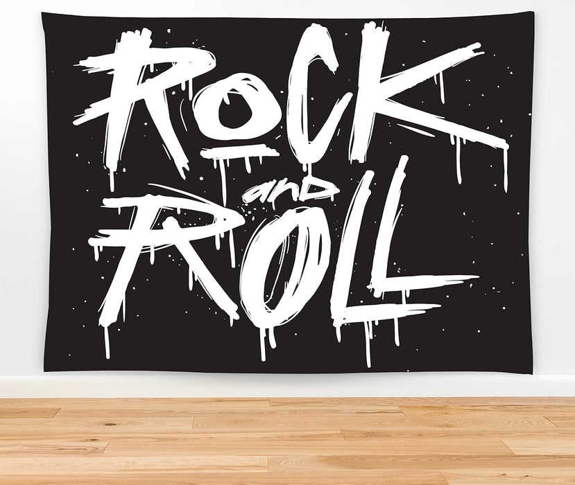 Tapiz de rock and roll feelacle de 152 x 101 cm, ideal para colgar en la pared - Quierox - Tienda Online