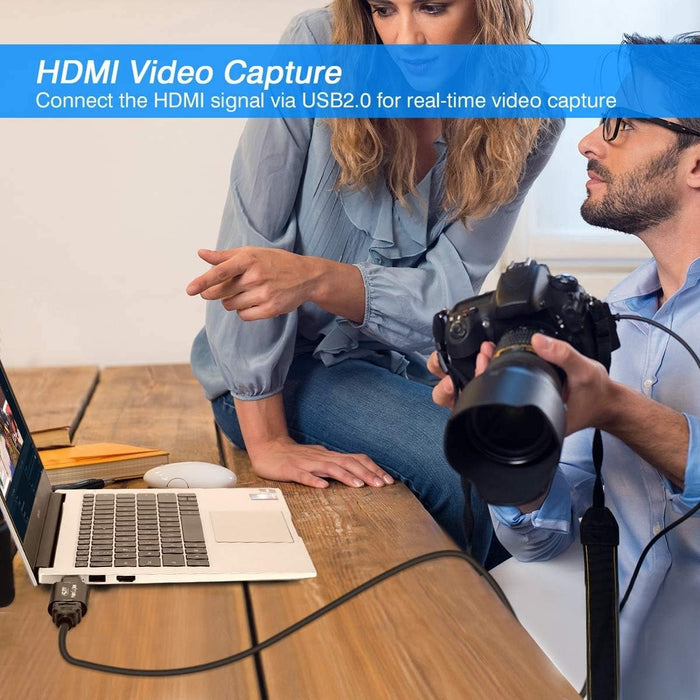 Tarjeta de captura de video, 4K HDMI a USB tarjeta de captura Full HD 1080P para transmisión en vivo - Quierox - Tienda Online