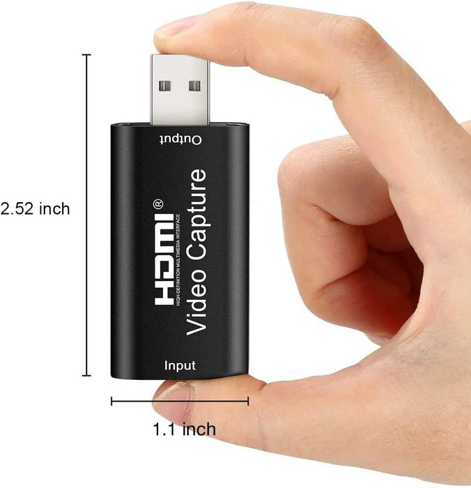 Tarjeta de captura de video, 4K HDMI a USB tarjeta de captura Full HD 1080P para transmisión en vivo - Quierox - Tienda Online