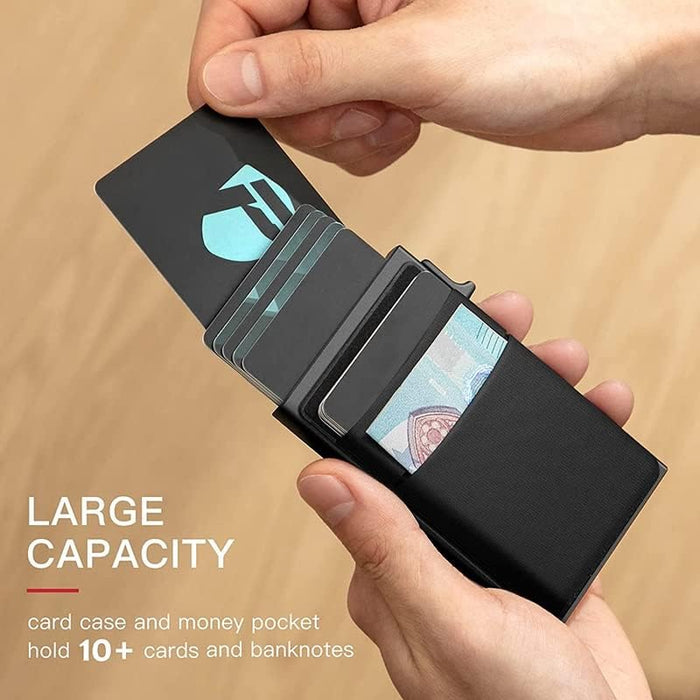 Tarjetero de tarjeta de crédito automático minimalista Cartera de tarjeta - Quierox - Tienda Online