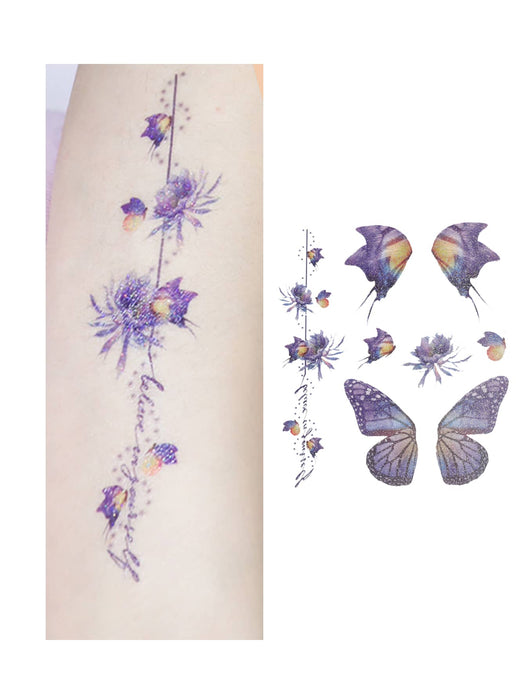 Tatuajes temporales de mariposa con purpurina - Quierox - Tienda Online