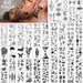 Tatuajes temporales impermeables Yazhiji: 60 hojas de pequeños tatuajes falsos - Quierox - Tienda Online