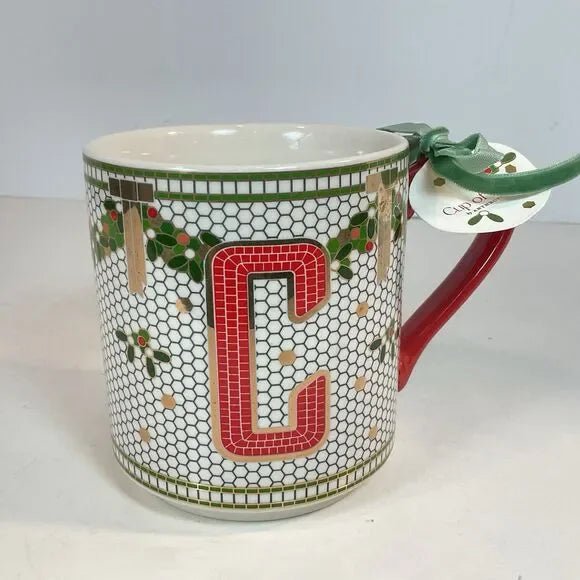 Taza de azulejos Festive Bistro de Anthropologie del TNM - Quierox - Tienda Online