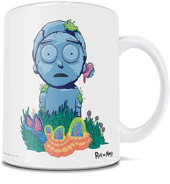 Taza de café o té de cerámica de 11 oz, Marcadores de tendencias Rick y Morty, Ricktanical - Quierox - Tienda Online