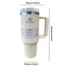 Taza de viaje reutilizable de acero inoxidable con vaso aislado al vacío de 40 onzas - Quierox - Tienda Online