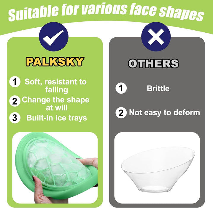 Tazón facial para hielo con icono integrado, de silicona - Quierox - Tienda Online