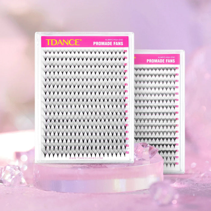TDANCE 320 pestañas tipo ventiladores 16 líneas de volumen prefabricados - Quierox - Tienda Online