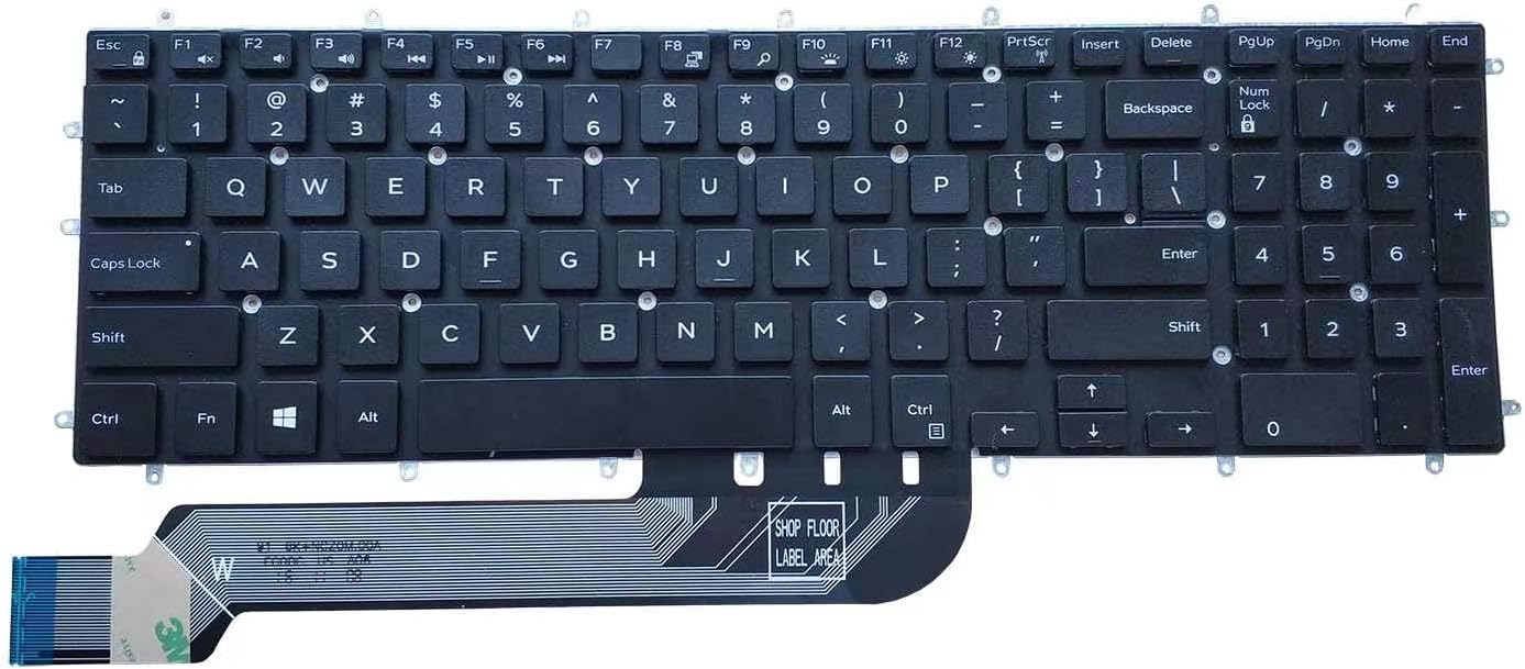 Teclado de repuesto para laptop con retroiluminación para Dell Inspiron - Quierox - Tienda Online