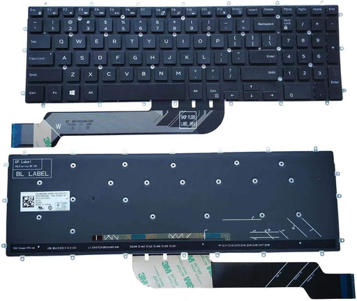 Teclado de repuesto para laptop con retroiluminación para Dell Inspiron - Quierox - Tienda Online