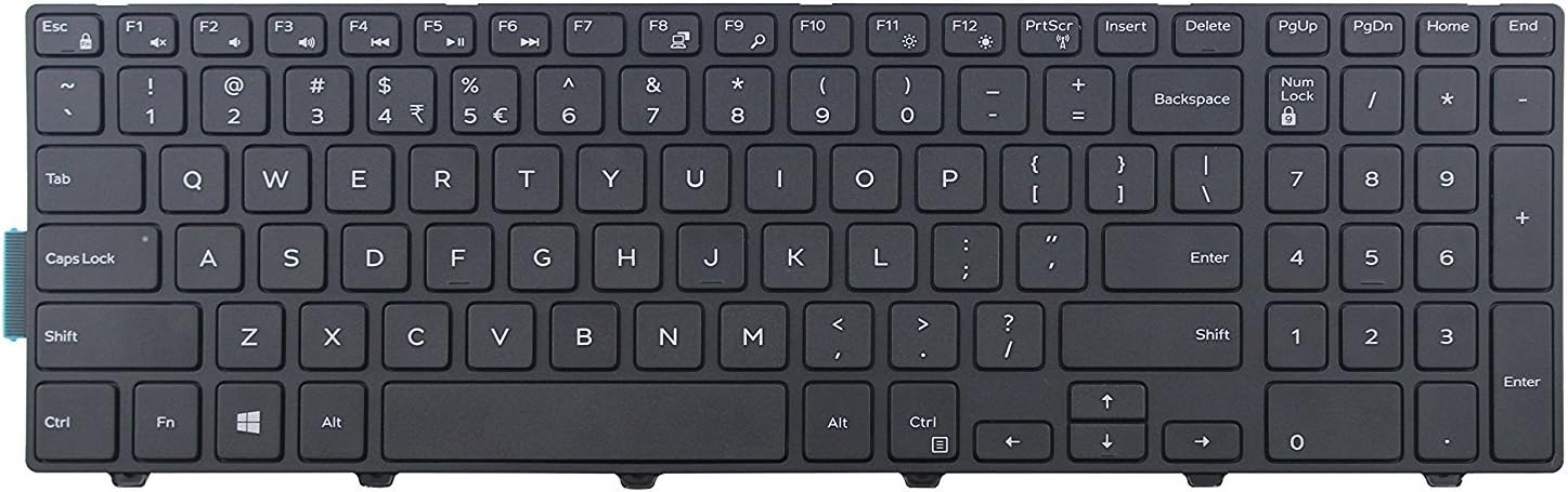 Teclado para Dell 0KPP2C OKPP2C KPP2C teclado EE.UU. negro - Quierox - Tienda Online